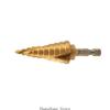 Spiralling Grooved Step Drill Bit High Speed Steel 4mm-12/20/32/22mm (5/32-5/4inch) 3XUF