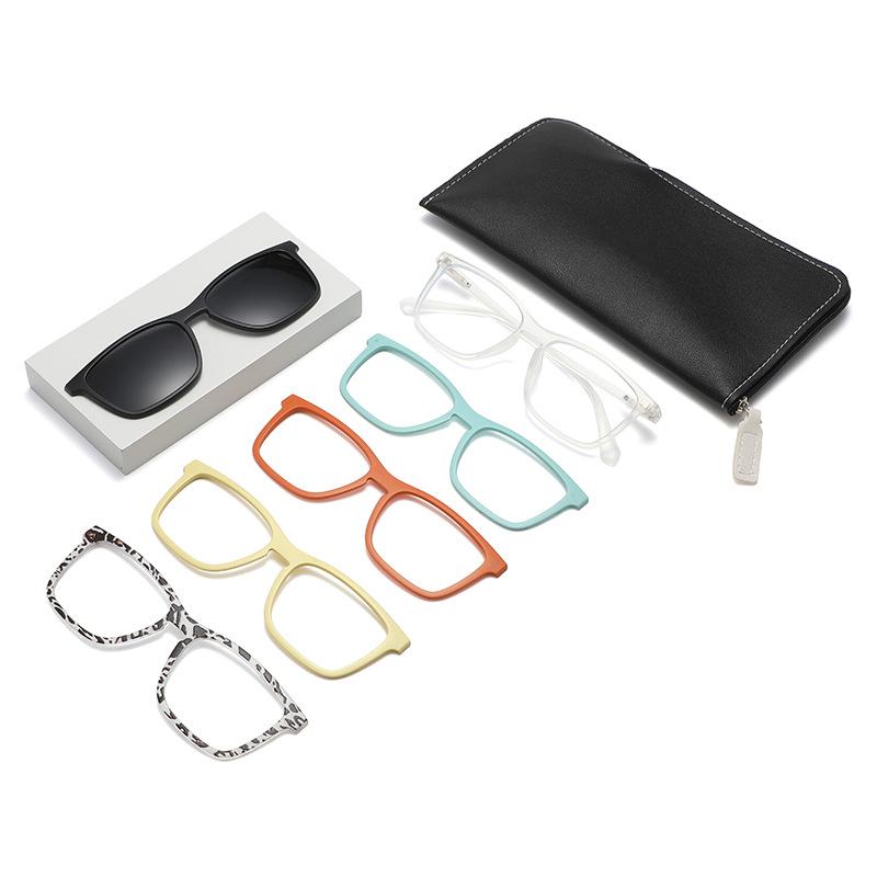 European and American preferred hot-selling polarized lenses for nearsightedness TR Magnetic five-piece set of sunglasses with lens covers