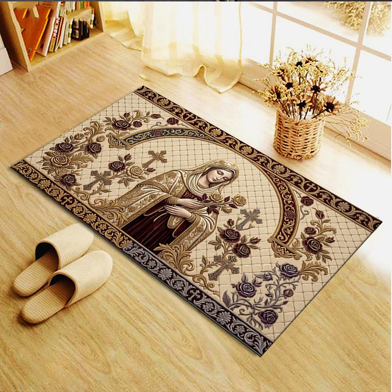 2025 New The Holy Mother Carpet Rug for Living Room Bedroom Home Sofa Decoration,Kids Play Non-slip Floor Mat11