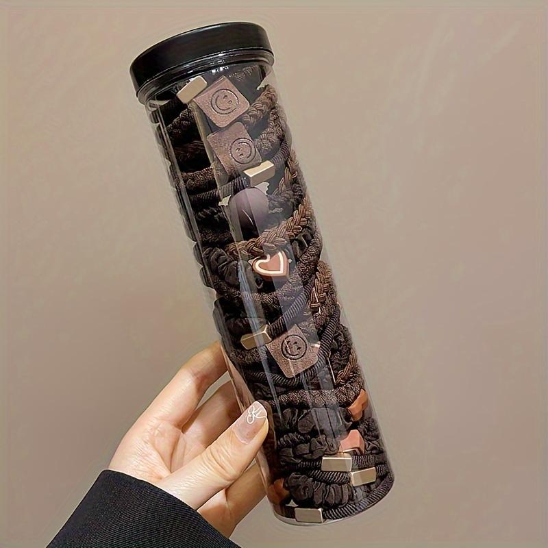 Set of 20 One Minimalist Fashion Hair Ring and Hair Bands-Cloth, Cute and Flexible Hair Bands, Valentine's Day Inspiration,