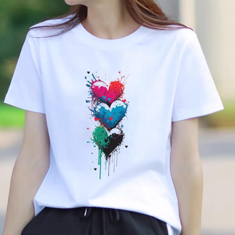 Trendy Summer Women's Short Sleeve T-Shirt - American Korean Style