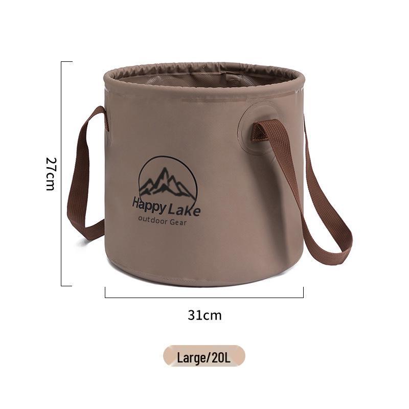 Portable Folding Water Bucket for Camping, Fishing, Foot Bath, and Outdoor Activities
