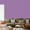 Heart Wallpaper Purple, Light Gray and White 50x1000