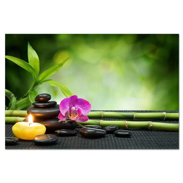 

Дзен Спа Натюрморт Холст Настенное Искусство Фотографии для Спальни Принт Искусство Холст Постер для Украшения Гостиной Домашний Настенный Декор Картина 20X28inch 50x70cm