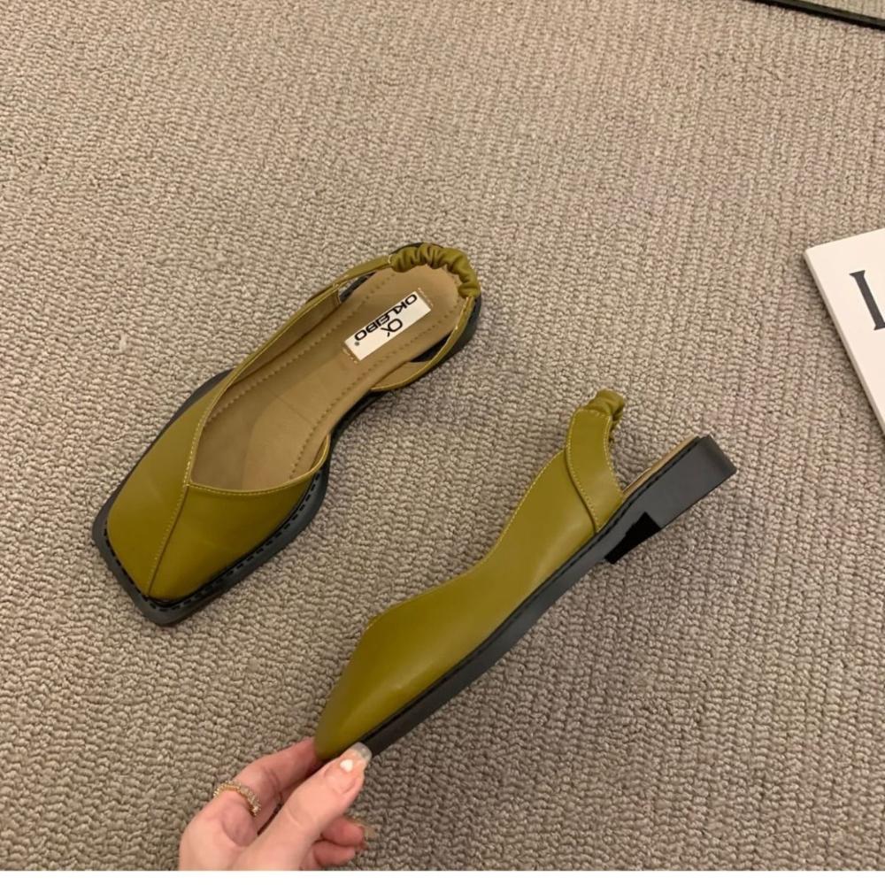 Baotou Sandalen Damen Sommer Oberbekleidung Mode Französisch Koreanisch Super Fee Damen Flache Römerschuhe