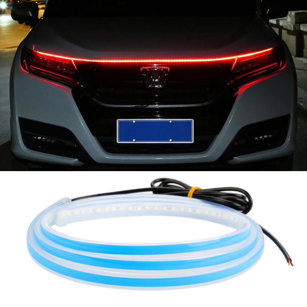 150/180CM Led Decoration Lights For Car Hood Flexible Daytime Running Light Strip Universal Decor Lamp Start-Scan