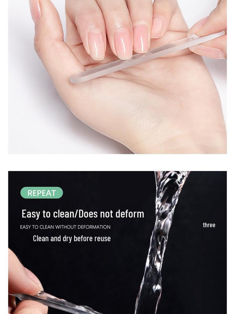 Nano Glass Nail File - Black Technology Manicure Polisher for Shaping and Mattifying Nails