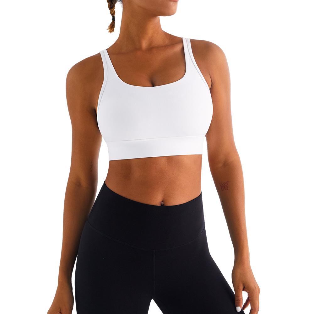 Damen High-Impact Stoßfester Yoga-BH - Verstellbar, Bügellos, Seitenstütze
