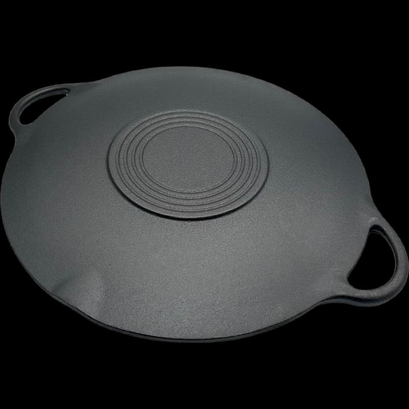 ZISIZ Cast Iron Grill & Fry Pan