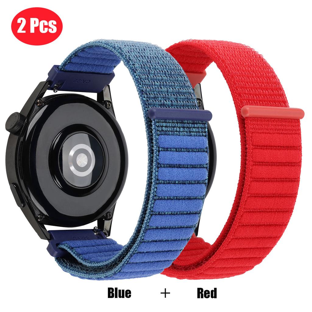 22mm Velcro Strap for For Redmi Watch 5 Active/Lite Nylon Loop Band Xiaomi Watch S4/S3/S2 46mm/S1 Pro/color 2 Braided Bracelets