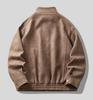 High Street Trend Suede Embossed American-Style Men's Jacket - Spring/Autumn, High-End Loose Stand Collar Design