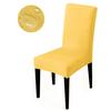 Waterproof Elastic Chair Cover Dining Room Solid Color Chair Slipcover Spandex Removable Chair Seat Cover for Kitchen Wedding