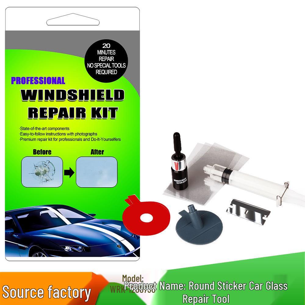 Temu Car Glass Repair Kit - DIY Hot-Selling Quick Fix Tool Set