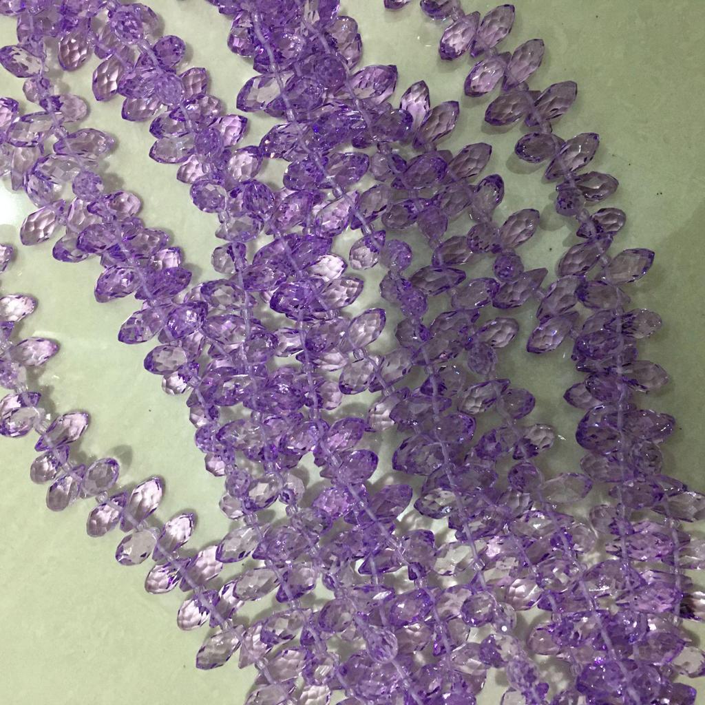 Crystal Glass Teardrop Beads 6x12MM Horizontal Hole for Handmade Jewelry DIY.