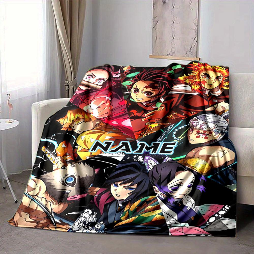 Custom 1pc Name Fiery Storm Blanket, Soft And Comfortable Blanket, Casual Warm, Camping Travel Blanket, Birthday Gift Q91226