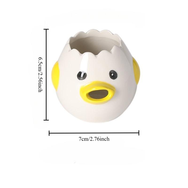 Egg White and Yolk Separator, Kitchen Cute Ceramic Filter Protein Separator  Creative Tool