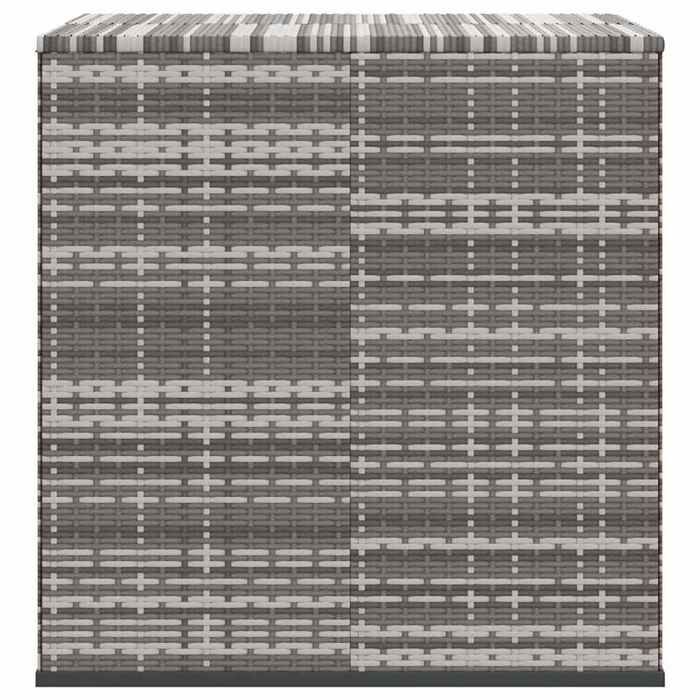 VidaXL Boîte à coussins de jardin Résine tressée 100x97,5x104 cm Gris