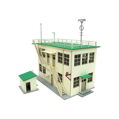 Sankei Aviation Scene Series Early Maritime Force Air Corps Command Center Paper Craft 1/144 Self-Defense