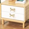 2Pcs Bowknot Cabinet Pull Handle Brass Knobs for Drawer Wardrobe Dresser Cupboard Decorative Furniture Hardware