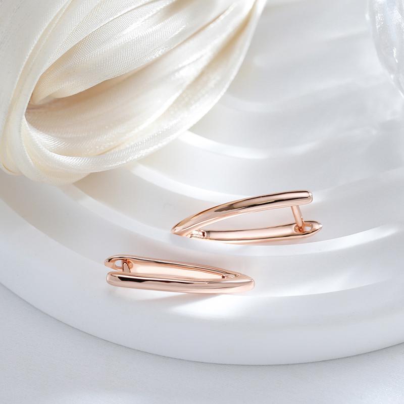 Cercei cu pandantiv, în formă de V, geometrică, lucioasă, în formă de V, pentru femei, asortare zilnică, accesorii la modă