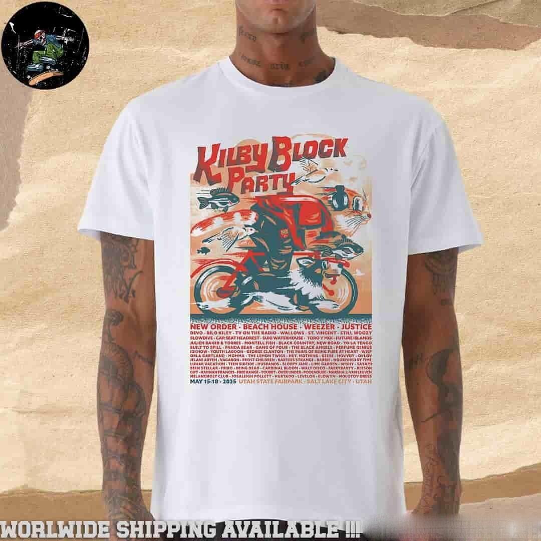 Kilby Block Party In Salt Lake City Utah 2026 Lineup Merchandise T-Shirt L