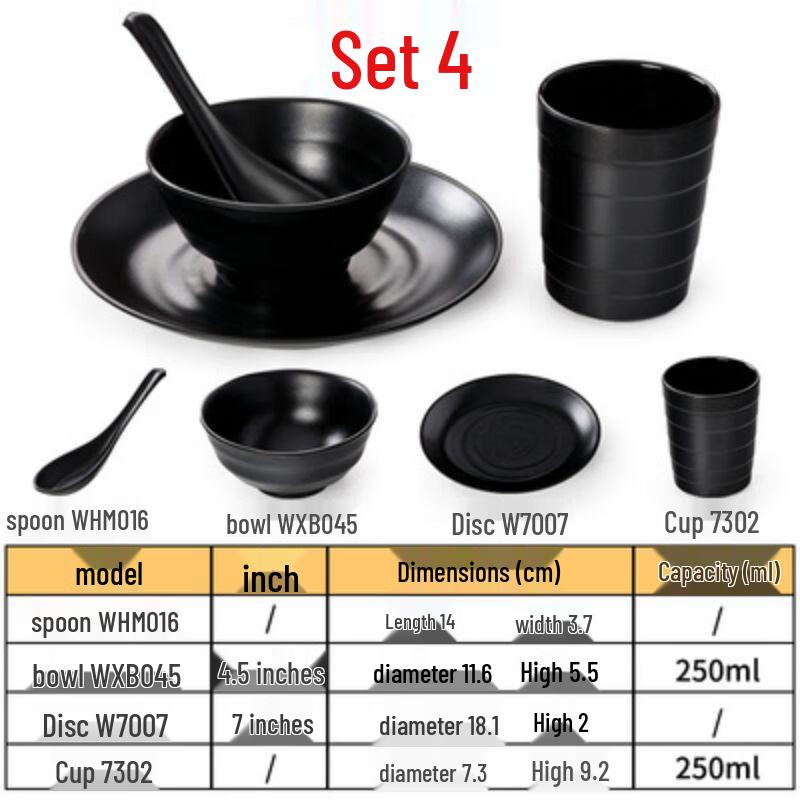 Melamine Restaurant Tableware Set
