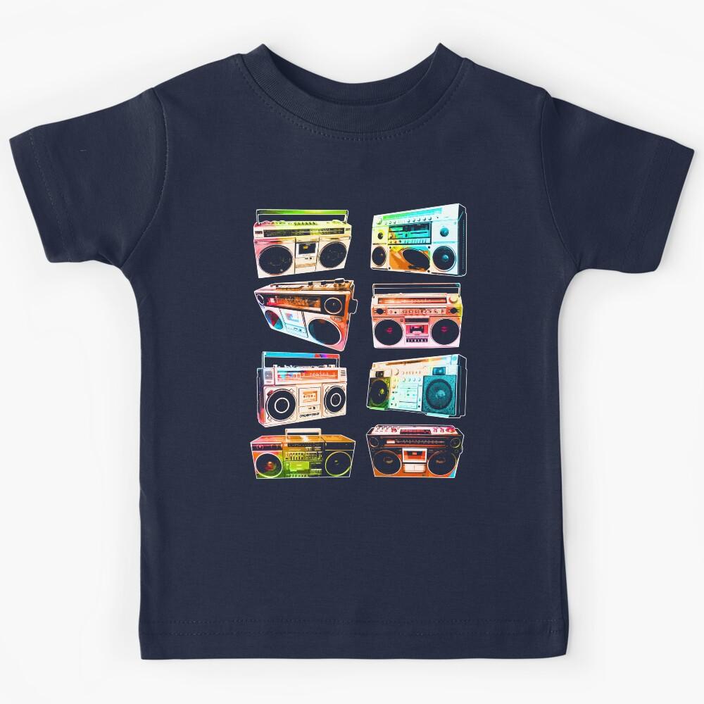 Colorful Pop Art Boomboxes Kids T-Shirt 130