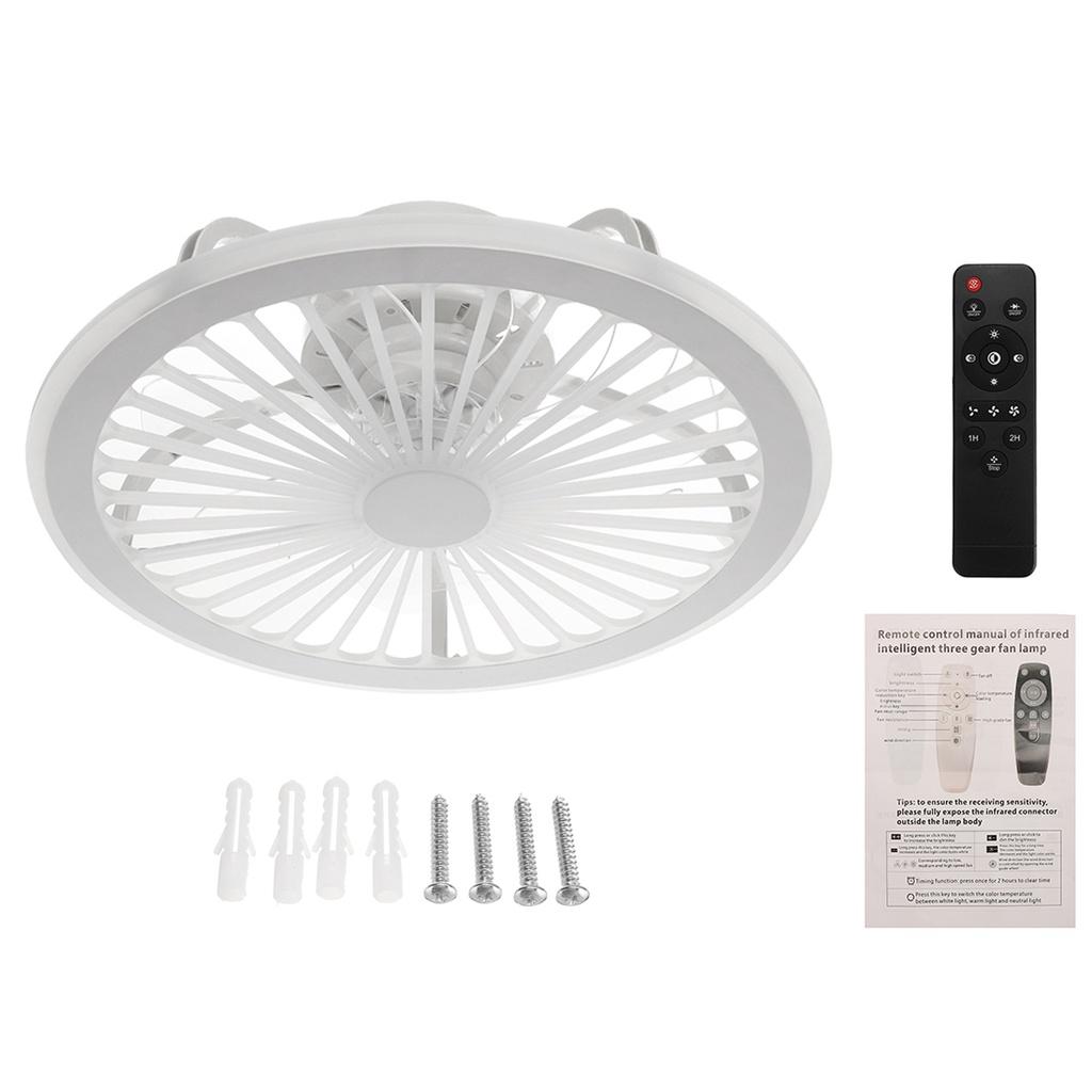 100W Modern LED Ceiling Fan Light App and Remote Control Mute 3-Speed Adjustable Speed Dimmable Ceiling Light for Living Room 220V