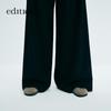 editionE+ 2024 Winter Wool Wide-Leg Casual Trousers