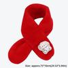 Cartoon Cross Neck Scarf Plush Shawl Scarves Cute Children Winter Scarf