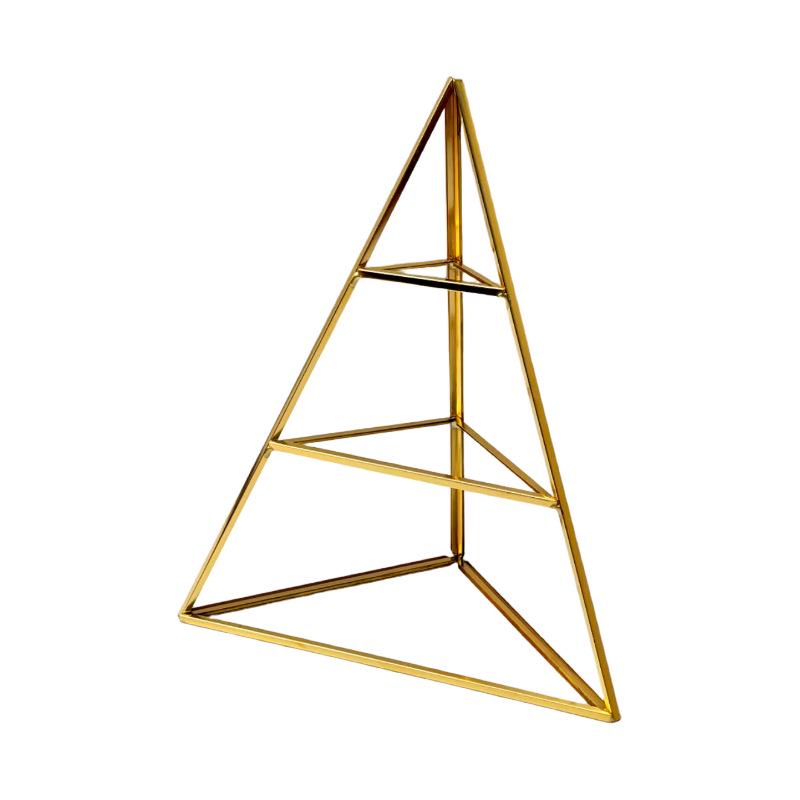 3-Tier Pyramid Glass Jewelry Display Stand for Earrings