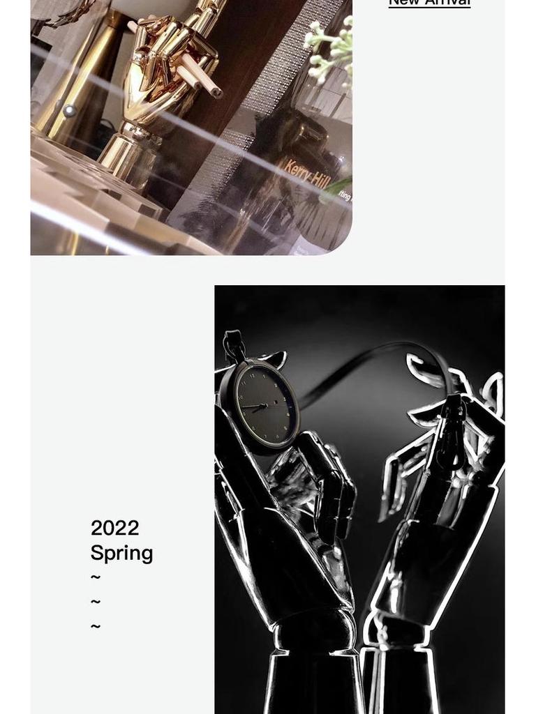 Electroplated Jewelry Display Stand: Mannequin Hand for Clothing Store Window, Glove Rack, and Ornament Display