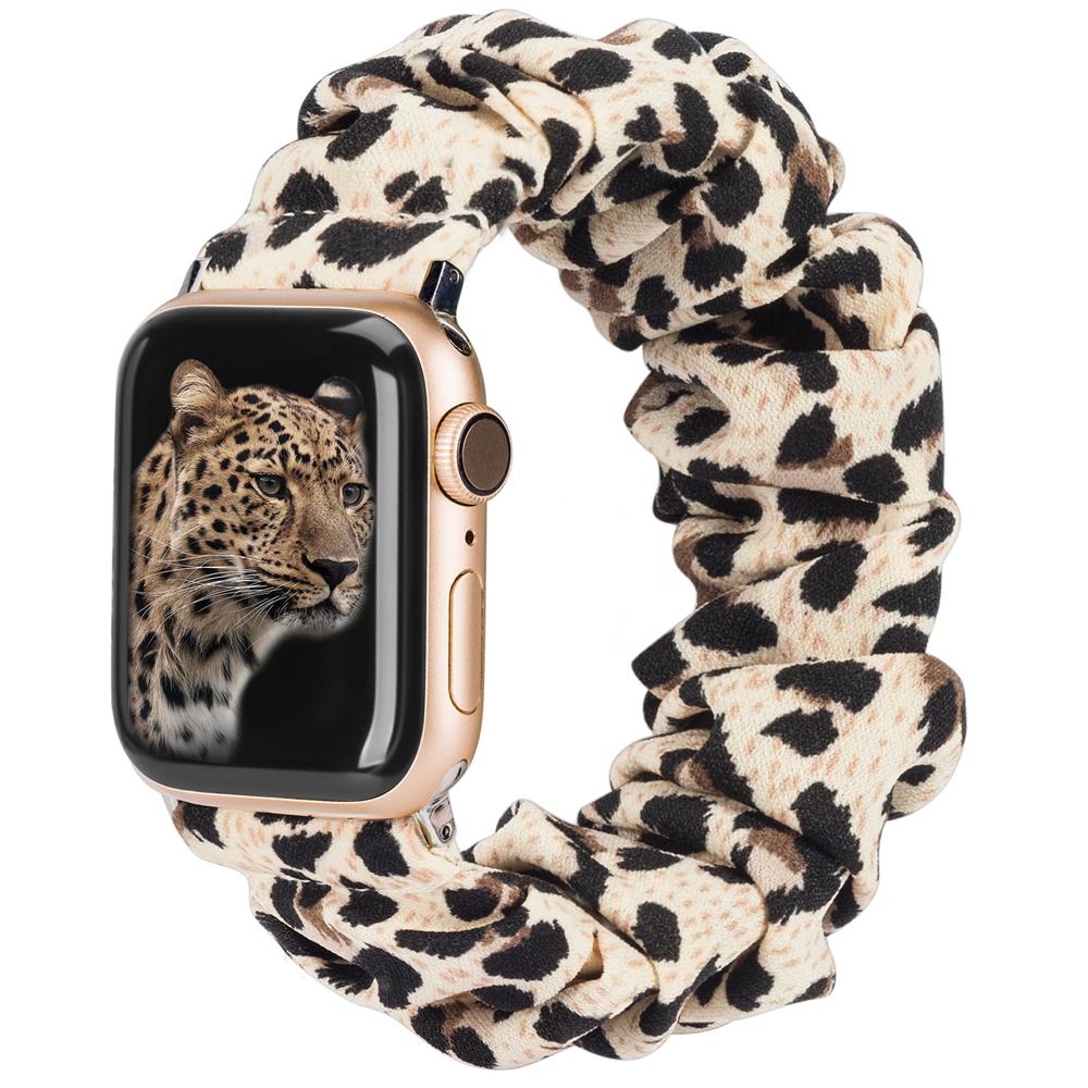 Scrunchie Strap for Apple Watch Band 44mm 40mm Correa iWatch 38mm 42mm Belt Solo Loop Watchbands for Series 7 6 SE 5 4 3