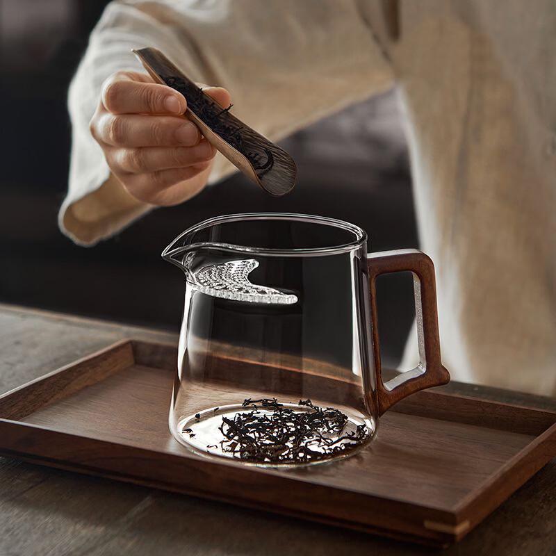 Fuzao Borosilicate Glass Gongdao Tea Pitcher with Crescent Filter