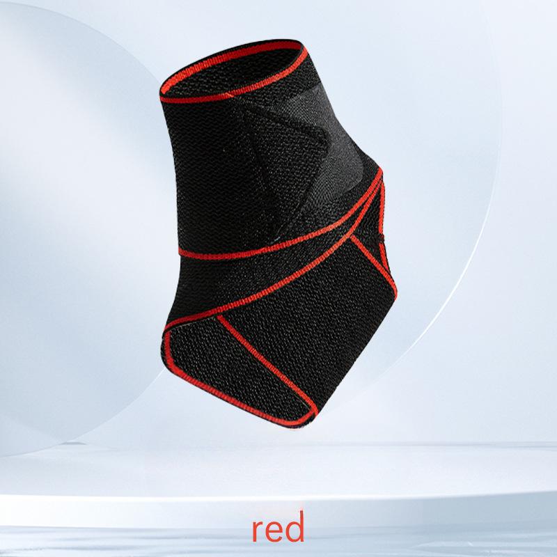 Curea de gleznă unică, anti-alunecare, respirabilă și rezistentă la entorsă, înfășurată în jurul gleznei. Protecție pentru fotbal, alergare, badminton, baschet, pentru picioare.