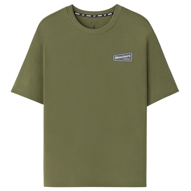 Skechers Outdoor Sports Breathable Knitted Short Sleeve T-Shirt Unisex Tops L226U066-00SB M