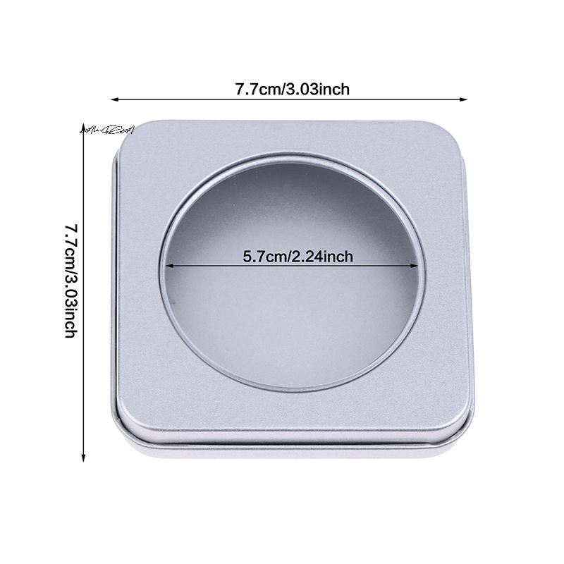 1/5Pcs Press On Nail Storage Boxes Storage Case Tin Box Windowed Fake Nail Organizer Container For Nails Display Salon Supplies