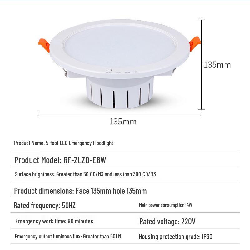 

Ruifeng Embedded LED Emergency Sensor Downlight
