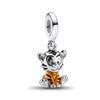 Nuovo Pendente Elefante in Argento 925 Accessori Gioielli Fai da Te Adatto per Bracciale Europeo Palloncino Cane Rana Orso Macchina Cane Topo