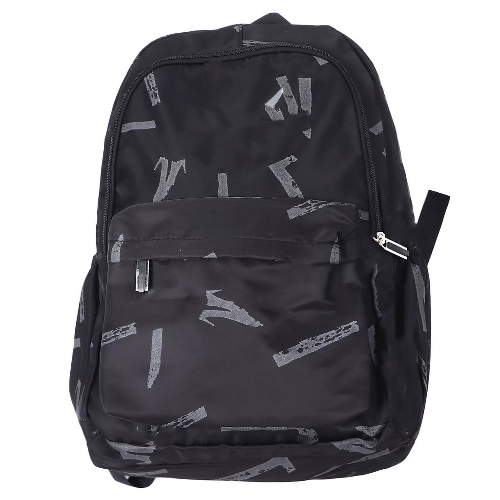 15palcový batoh Velká kapacita Multifunkční Dělený Prodyšný Školní batoh pro studenta Černý Nylon