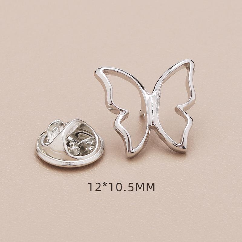 High-End No-Sew Clover Bow Brooch for Shirt Collars