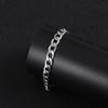Hip Hop Curb Cuban Link Chain Bracelet 21cm Gold Silver Color Stainless Steel 7mm Hand Chains For Women Men Jewelry Gift