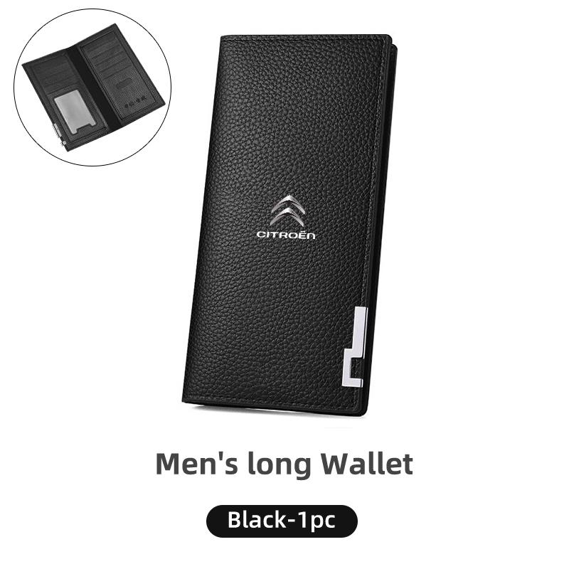 

Car Men Long Wallet Zipper Driver License Credit Card Bag Case For Citroen C4 C3 C5 C1 C2 C6 C4L DS3 DS4 Berlingo Picasso Jumper