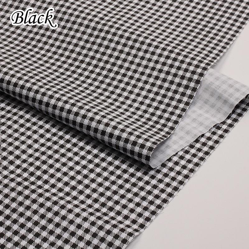160cm*50cm Customized 3mm Cotton Small Plaid Fabric Yarn-Dyed Chaoyangge Doll Clothes Handmade Fabric DIY Fabric