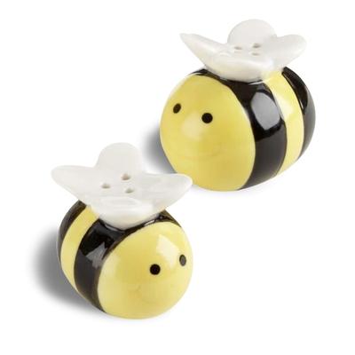 Duo sel et poivre 'abeilles en céramique salière et poivrière