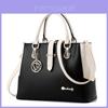 Borsa a secchiello da donna alla moda e versatile, borsa a mano elegante e di tendenza con design color-block