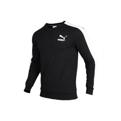 Iconic T7 Crew Fleece Sweatshirt Men Sweatshirt Black 595913-01