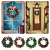 Handmade Christmas Color Strip Wreath Colorful Christmas Decoration Wreath  Indoor