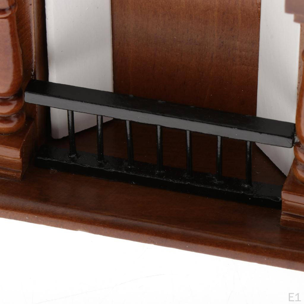 1:12 Dollhouse Miniatura Semineu Mobilier Camera Semineu din lemn de epocă, 1/12 Peisaj cu zâne,