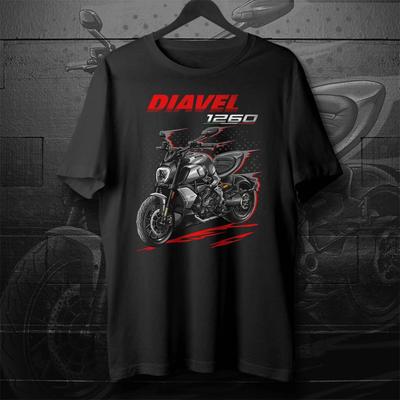 20192022 Models Italy Diavel 1260 Motorcycle TShirt 100 Cotton ONeck Short Sleeve Casual Mens Tshirt Rider Streetwear